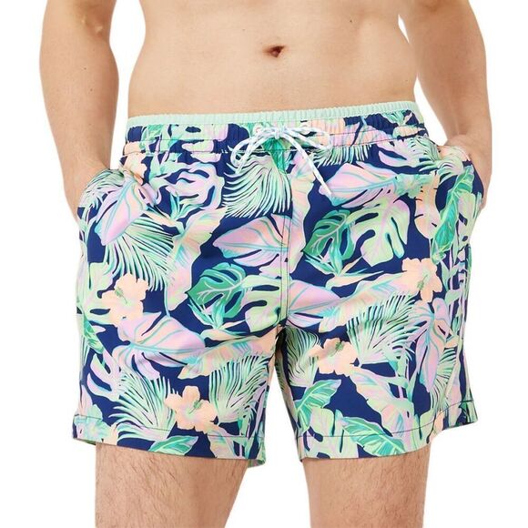 NWOT Chubbies The Night Faunas Lined 7” Swim Trunk Shorts Size Large - Picture 1 of 7